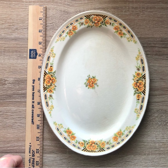 15” Edwin Knowles china vintage serving platter - Picture 2 of 9